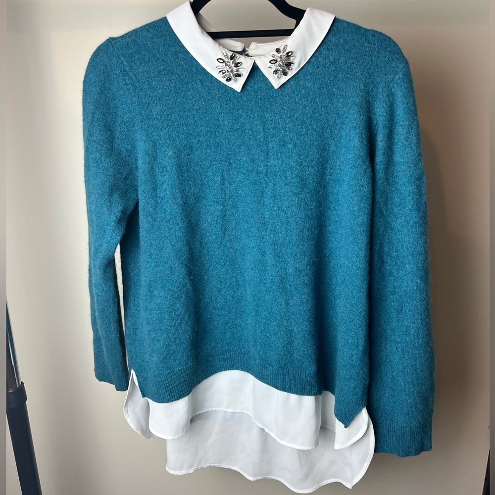 Charter Club blue Cashmere Women’s Top L